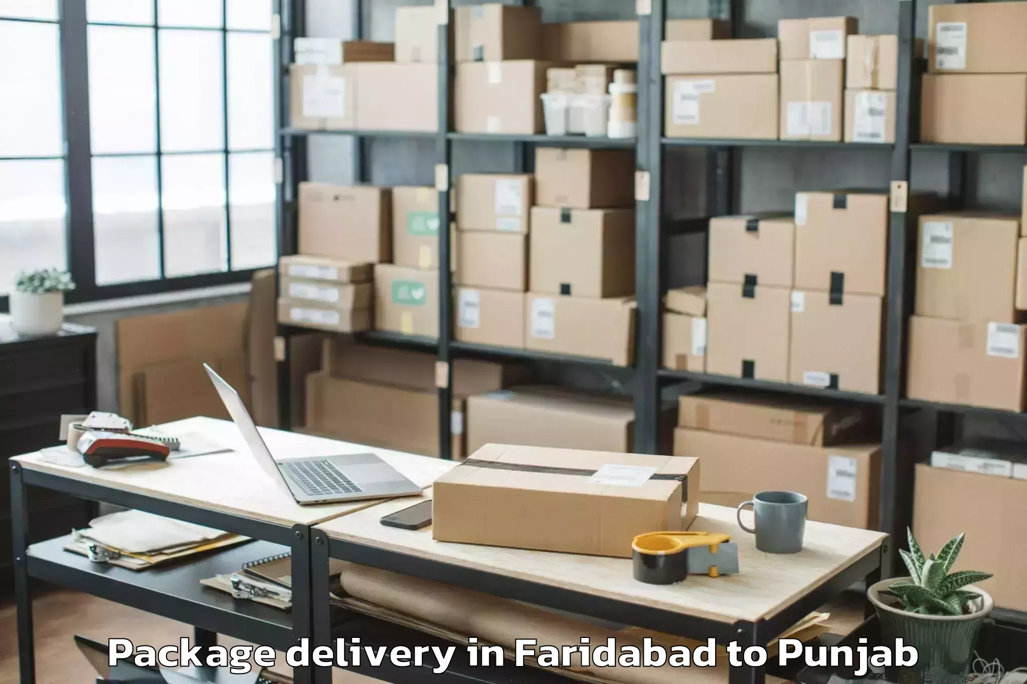 Faridabad to Mukerian Package Delivery Booking